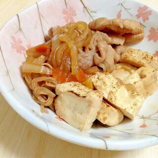 豚肉と焼き豆腐の煮物